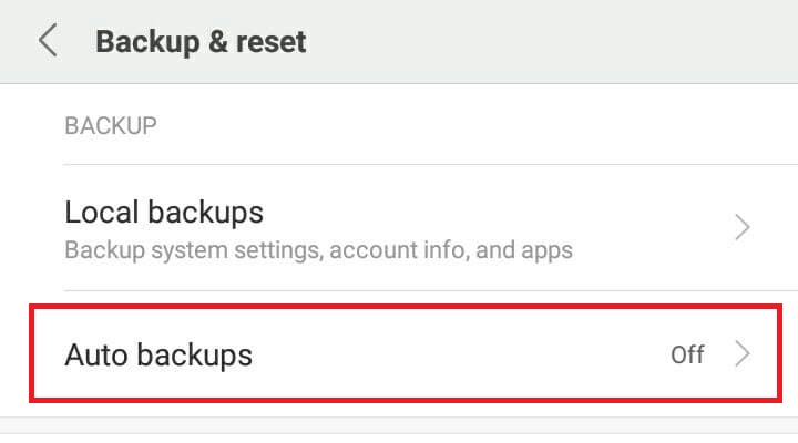 Turn Off Auto Backups - Fix Android Battery Drain